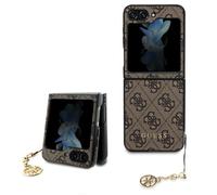 Coque Guess en TPU rigide pour Samsung Galaxy Z Flip5 - marron