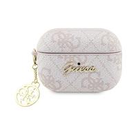 Guess GUAP2G4GSMP Coque pour AirPods Pro 2 Rose 4G Charm Collection
