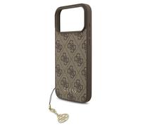 Guess 4G Charms Case for iPhone 17 Pro Max 6.9"" Tone on Tone Brown - GUHMP17XGF4GCW