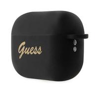 Guess 4G Charms Coeur ?tui en silicone pour Apple Airpods Pro 2 - noir, ?tui pour ?couteurs + casque, Noir