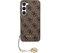 Guess 4G Charms Collection Case For Samsung Galaxy S24 Ultra - Brown