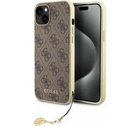 Guess 4G Charms Collection - iPhone 15 Plus Hülle (braun)