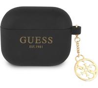 Guess 4G Charms Housse en silicone - Housse AirPods 3 (Noir)