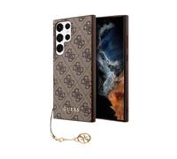 Guess 4G Charms Housse Marron - Galaxy S23 Ultra