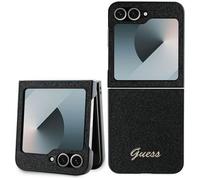 Guess 4G Glitter Script Case for Samsung Galaxy Z Flip 6 Black - GUHCZF6HGGSHK