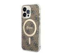 Guess 4G Housse marron pour Magsafe - iPhone 13 Pro