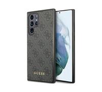 Guess 4G Housse métal logo gris - Samsung Galaxy S23 Ultra
