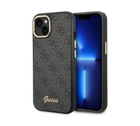 Guess 4G Housse noire avec contour de caméra en métal - iPhone 14