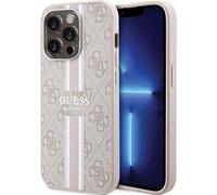 Guess 4G imprimé bandes MagSafe - iPhone 15 Pro Max étui (rose)