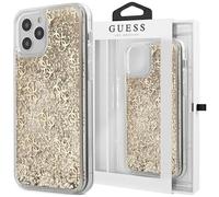 Guess 4G Liquid Glitter - Coque iPhone 12 Pro Max (Or)
