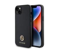 Guess 4G logo en métal strassé, noir - iPhone 15 Plus