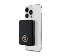Guess 4G Logo Métal Strass MagSafe - Power Bank inductive 3000 mAh 5W MagSafe (noir)