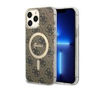 Guess 4G MagSafe - Coque pour iPhone 13 Pro Max (Marron) - 3666339126872
