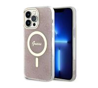 Guess 4G MagSafe - Coque pour iPhone 14 Pro Max (Rose) - 3666339118297