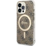 Guess 4G MagSafe - Étui pour iPhone 13 Pro (Marron)