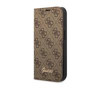 Guess 4G Metal Camera Outline Book Case, Marron - iPhone 14 Pro