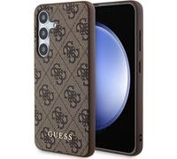 Guess 4G Metal Gold Logo Case For Samsung Galaxy A55 - Brown