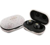 Guess 4G Metal Logo - TWS ENC Casque Bluetooth + étui de chargement (rose)