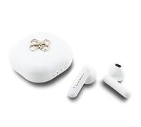 Guess 4G Metal Logo TWS Wireless Headphones White - GUTWSJ7HE4GH
