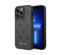 Coque Guess en TPU avec logo en mtal dor pour iPhone 14 Pro Max 6,7 - gris