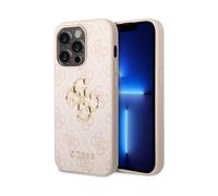 Guess Guess Coque 4G Metal Logo Backcover iPhone 14 Pro Max Rose