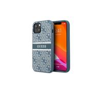 Guess 4G Printed Stripe - Housse pour iPhone 13 Mini (bleu)