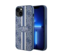 Guess 4G Printed Stripes Étui MagSafe, Bleu - iPhone 14 Plus
