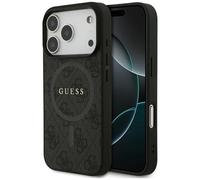 Guess 4G Ring Classic Logo étui MagSafe pour iPhone 17 Pro noir