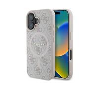 Guess 4G Ring Classic Logo Housse rose pour Magsafe - iPhone 16