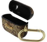Étui AirPods Pro Rigide Design Guess avec Logo en relief marron