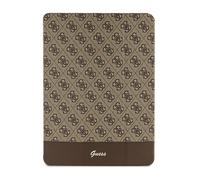 Guess 4G Stripe Allover - Étui pour iPad Pro 12,9"" (2022-2020) (Marron)