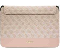 Guess 4G Stripe Metal Logo Computer Sleeve - 14" Notebook Case (Pink)
