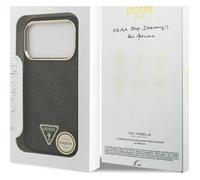 Guess 4G Triangle Logo Case with MagSafe for iPhone 17 Pro 6.3"" Black Gold - GUHMP17LP4GTDGMK