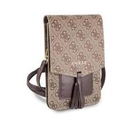Guess 4G Uptown Wallet Bag, Marron - Compartiment téléphone
