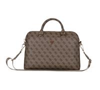 CG Mobile Sacoche pour ordinateur portable Guess 15" 4G - fermeture éclair, logo triangle - marron