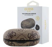 Guess, 5.3 ENC série 4G écouteurs sans fil Bluetooth avec écran tactile et étui de chargement, Marron