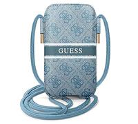 Guess Phone Bag 4G Printed Stripe Bleu - Taille L