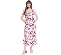 GUESS Akilina Breezy Charm Blush Roses Floral col anneau coupe régulière A-Line, Blush rose, M