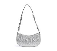 Guess Aldina G-Shine Sac porté épaule argenté, femme