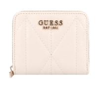 GUESS Aldina SLG Small Zip Around Wallet Cream White