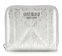 GUESS Aldina SLG Small Zip Around Wallet Silver