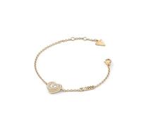 GUESS Amami Bracelet Femme Nacre Coeur Doré JUBB04027JWYG, Nacre, Cristal