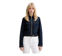 Guess - Amelie Cropped Denim Jacket - Femme - Vestes - Bleu - Taille: 36 FR