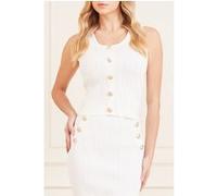 GUESS Andromeda Stitche Pale Cardigan Pearl Taille: S | Cardigans Outlet | Femme | Blanche
