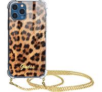 Guess Apple Etui GUHCP12LKCLEO iPhone 12 Pro Max Leopard Etui rigide Gold Strap