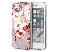 Guess Apple sac GUHCI8PCUTRFL02 iPhone SE 2022/SE 2020/8/7 violet/lilas N°2 Flower Collection Shiny