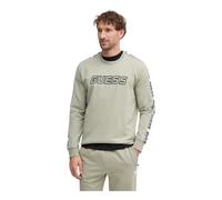 Guess - Arlo SweaT-shirt à col rond - Homme - Sweatshirts et sweats à capuche - Vert - Taille: XL