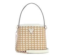 GUESS Atalia Crossbody Bucket Bag Natural/White