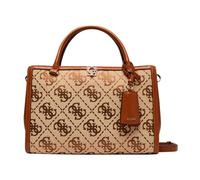 GUESS Sac à épaule marron beige pour femme - Audrey Logo Girlfriend Satchel Latte Logo 349781
