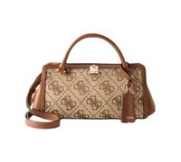 Guess - Audrey Logo Small Satchel - Femme - Sacs - Beige - Taille: ONE Size